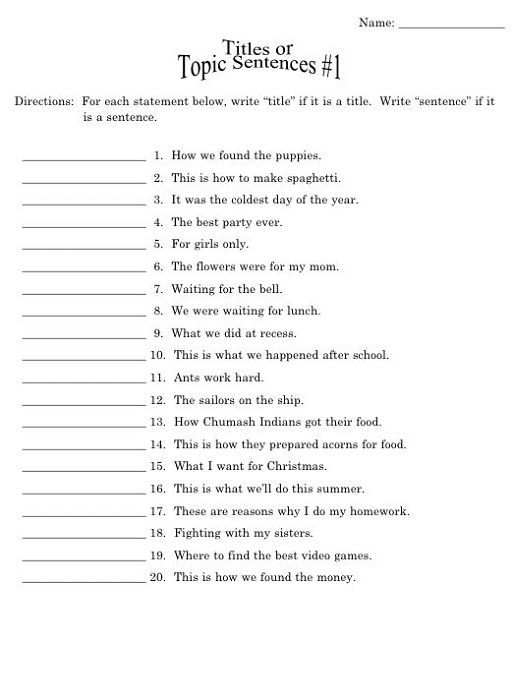 Printable Action Words Worksheet For Grade 1