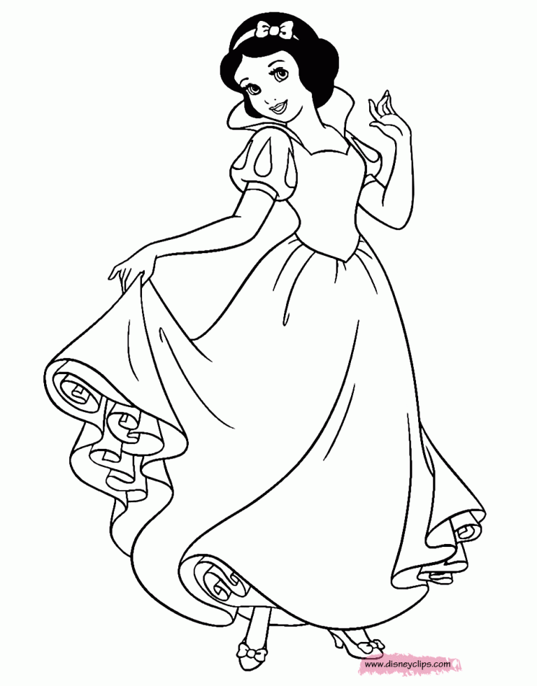 Snow White Disney Princess Coloring Pages