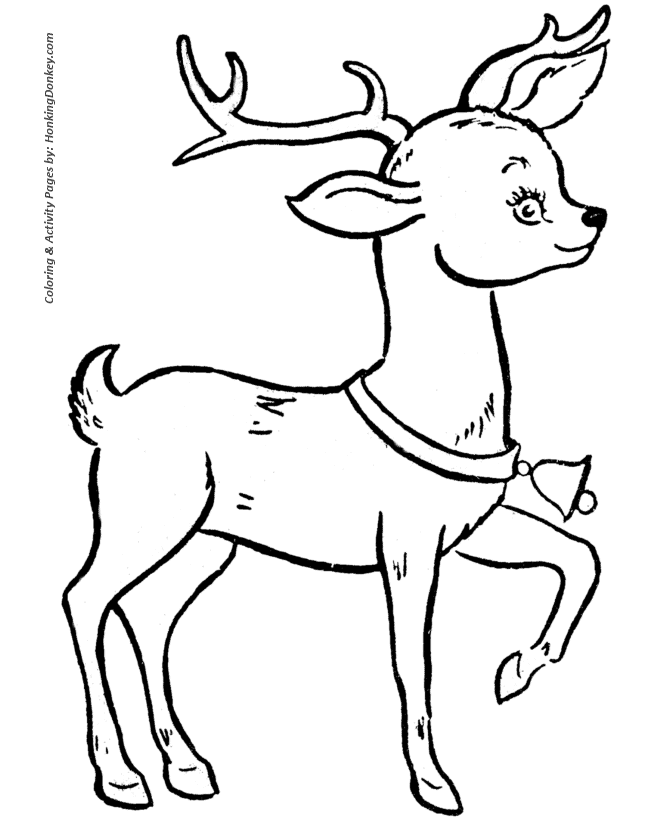 Reindeer Coloring Pages To Print