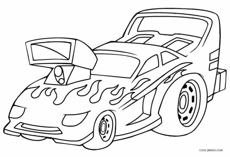 Hot Wheels Coloring Pages For Boys