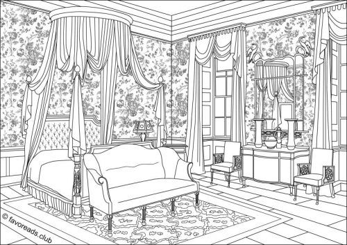 Bedroom Coloring Pages Printable