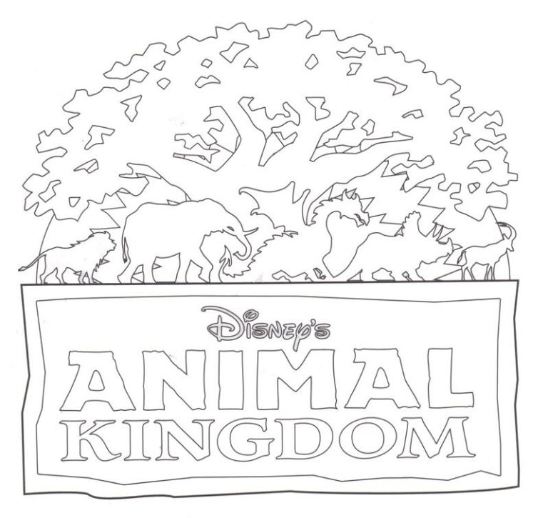 Disney World Parks Coloring Pages