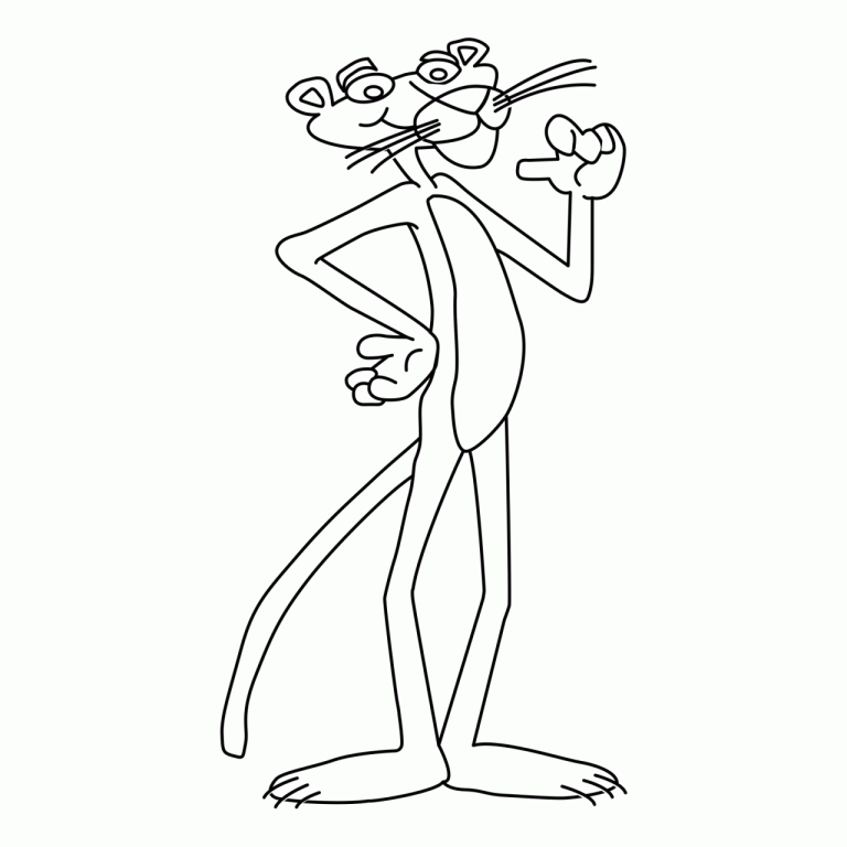 Baby Pink Panther Coloring Pages