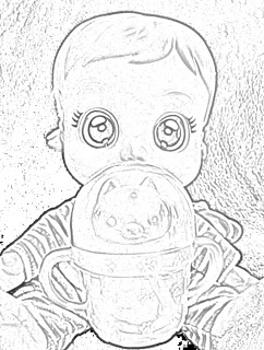 Cry Baby Doll Coloring Pages