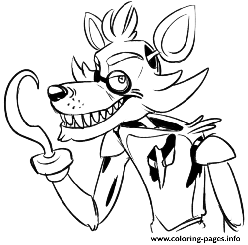 Foxy Coloring Pages Printable