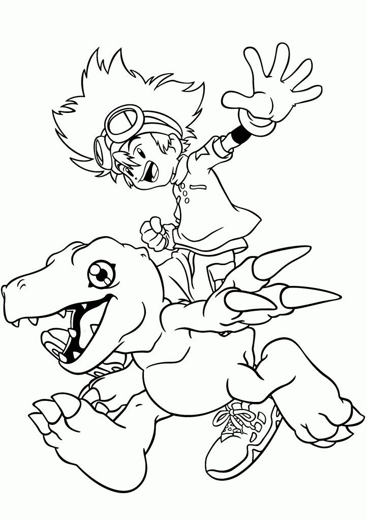 Agumon Digimon Coloring Pages