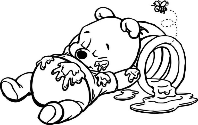 Whinnie The Pooh Coloring Pages