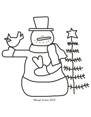 Snowman Coloring Sheets