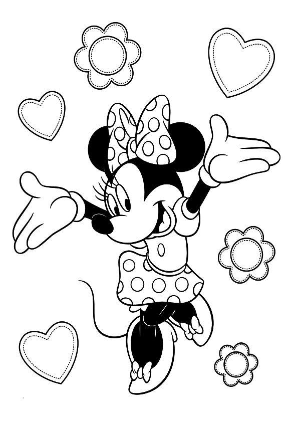 Minnie Mouse Coloring Sheets Free