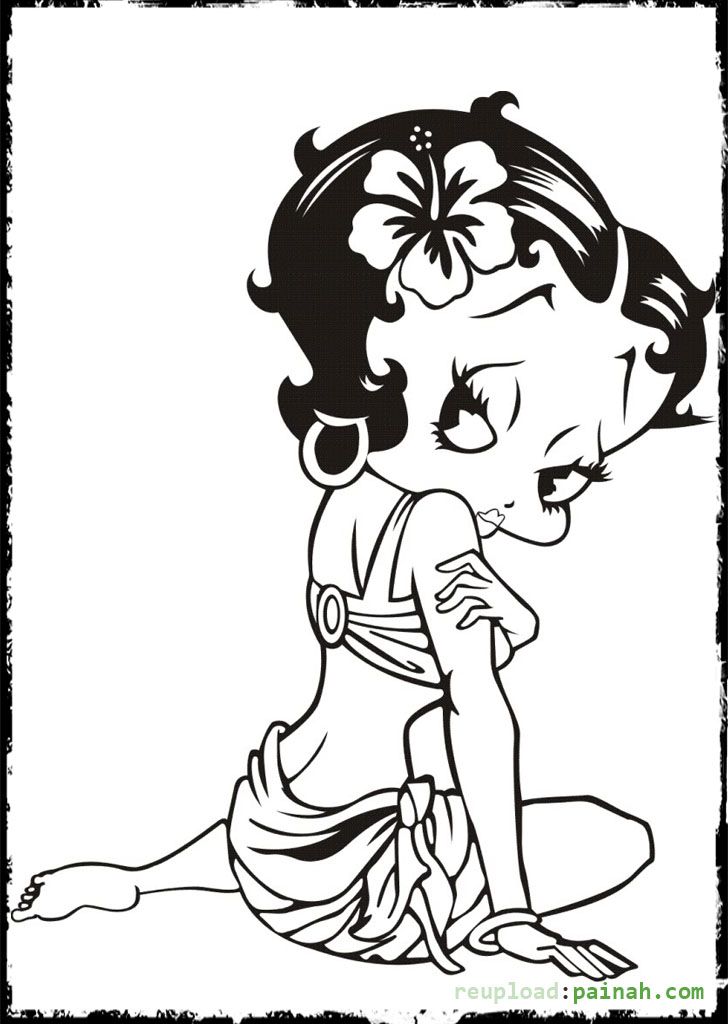 Betty Boop Coloring Pages Free