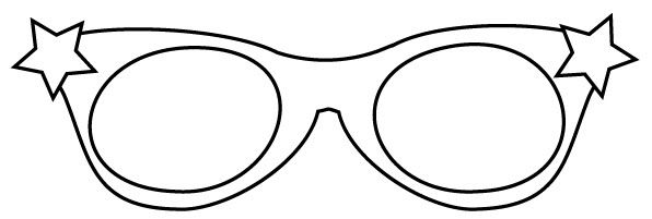 Summer Sunglasses Coloring Page