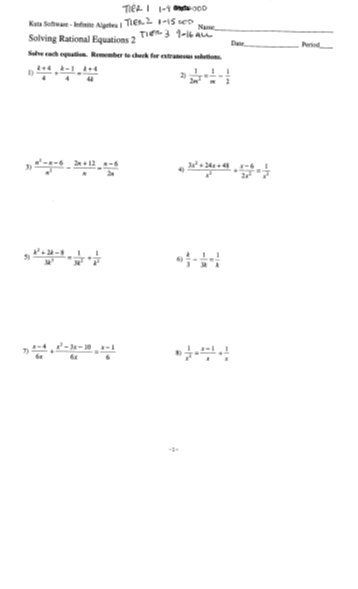 Simplify Complex Fractions Worksheet With Answers