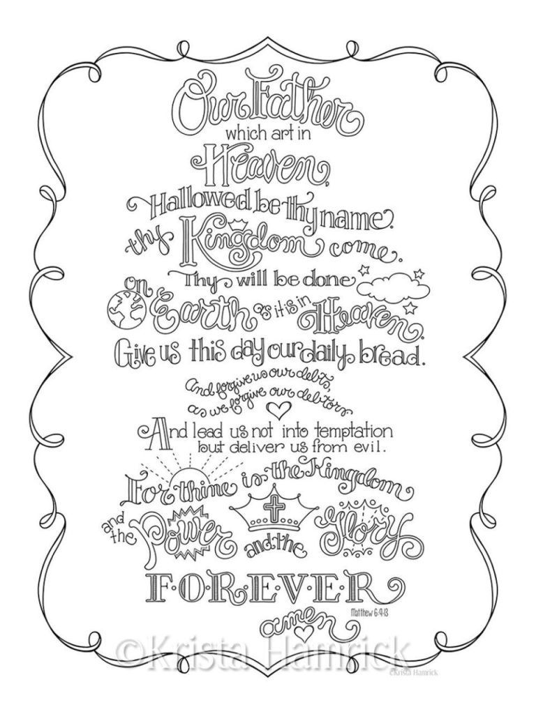 Prayer Coloring Pages Printable