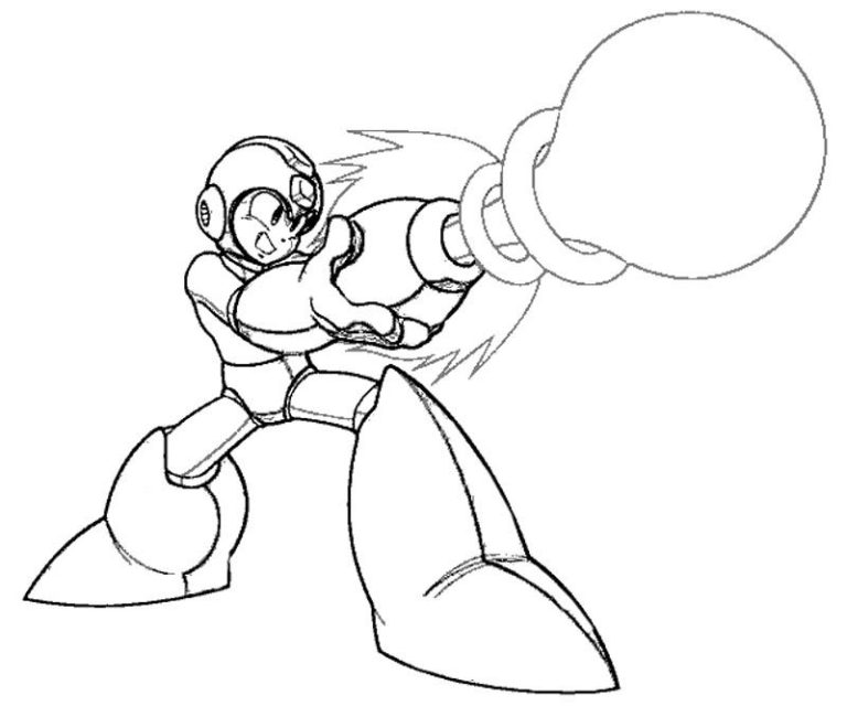Boss Mega Man Coloring Pages