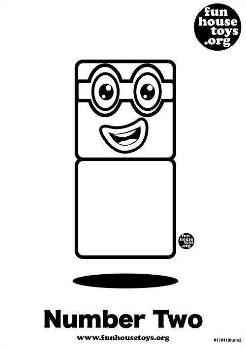Printable Numberblocks Colouring Pages