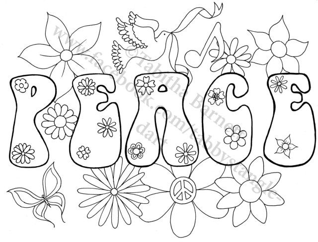 Peace Coloring Pages For Kids