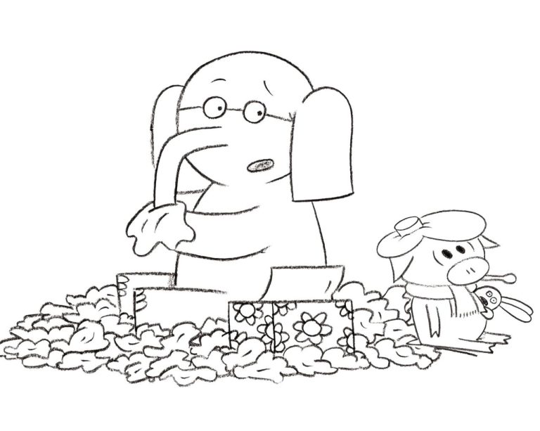 Mo Willems Elephant And Piggie Coloring Pages
