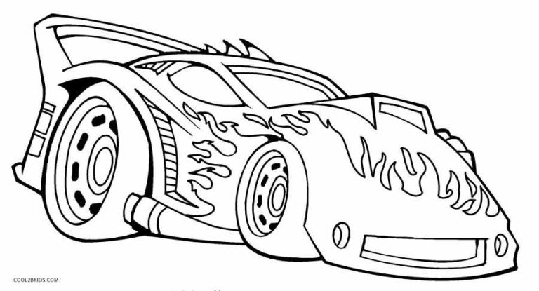 Hot Wheels Coloring Pages For Adults