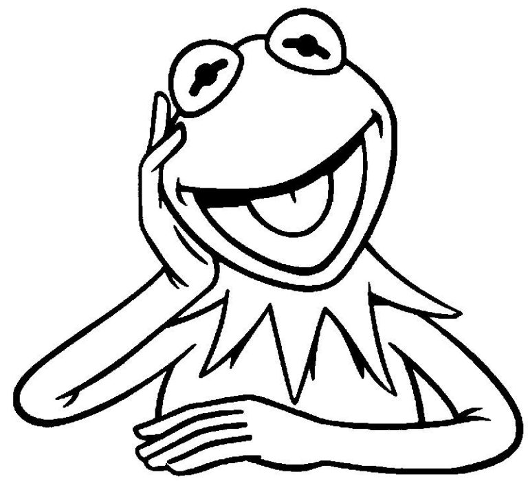Printable Kermit The Frog Coloring Page