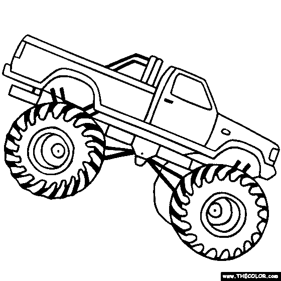Monster Truck Coloring Pages For Boys