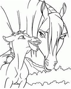 Spirit Baby Horse Coloring Pages