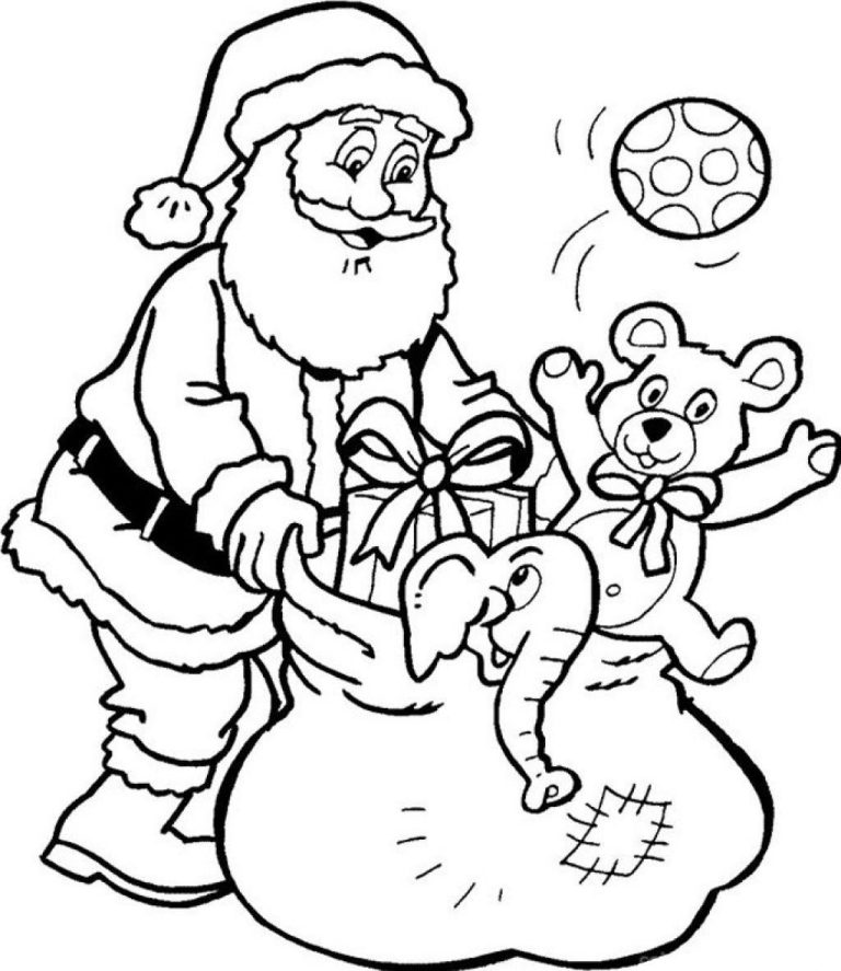 Cute Santa Claus Coloring Pages