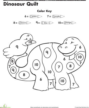Preschool Kindergarten Dinosaur Worksheets
