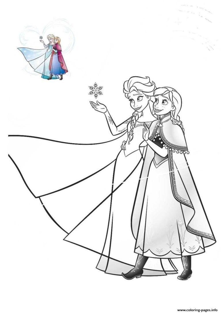 Elsa Full Size Frozen Coloring Pages