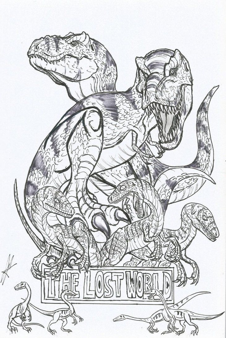 Realistic Carnotaurus Coloring Page