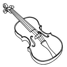 Violin Coloring Pages Printable