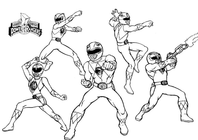 Power Rangers Super Ninja Steel Coloring Pages