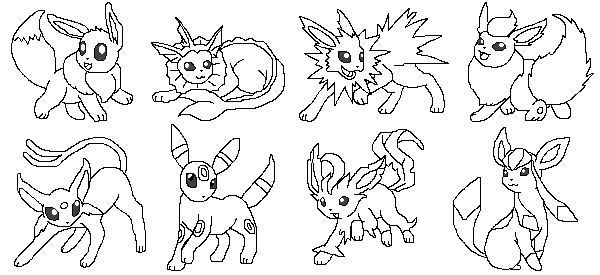 Sylveon And Umbreon Coloring Pages