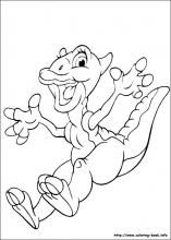 Sharptooth Land Before Time Coloring Pages