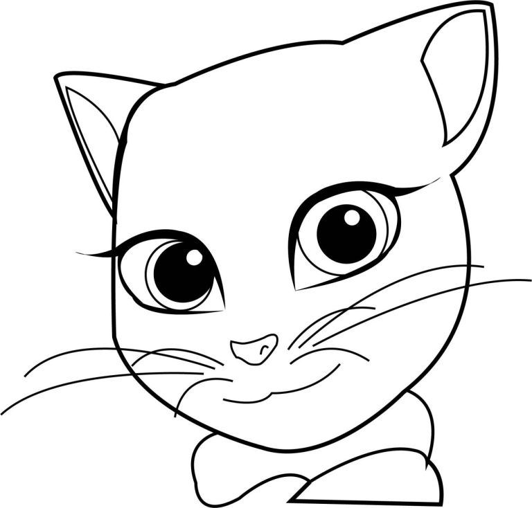 Tom Cat Talking Tom Coloring Pages