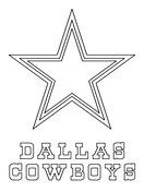 Outline Dallas Cowboys Coloring Pages