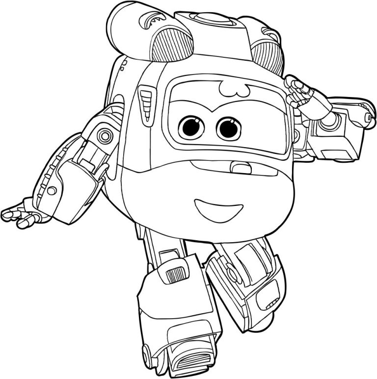Super Wings Coloring Pages Jerome