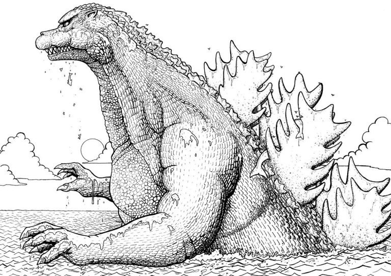 Godzilla Coloring Pages 2014