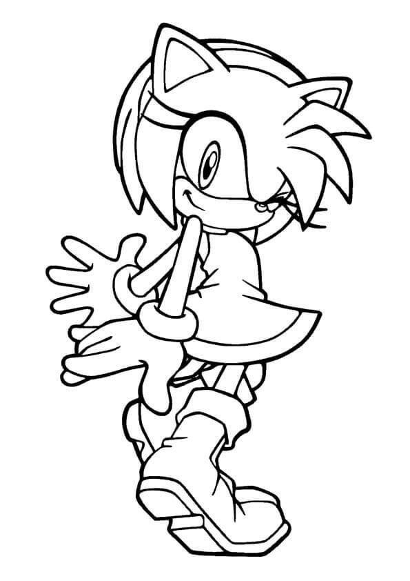 Amy Sonic Boom Coloring Pages