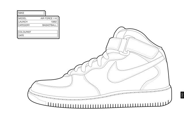 Nike Coloring Pages Shoes