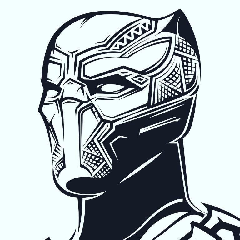 Black Panther Coloring Pages Wakanda Forever