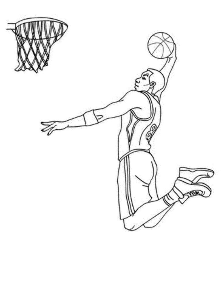 Drawing Lebron James Coloring Pages
