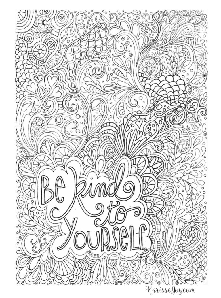 Cute Printable Coloring Pages Hard