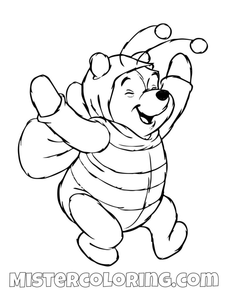 Winnie The Pooh Coloring Pages Halloween