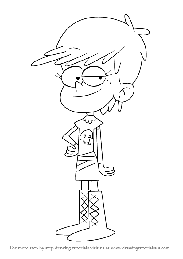 The Loud House Coloring Pages Luan