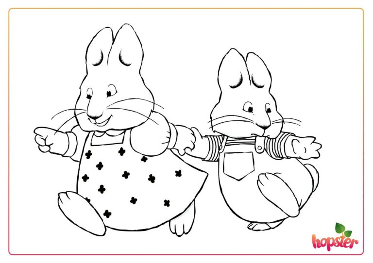 Printable Max And Ruby Coloring Pages