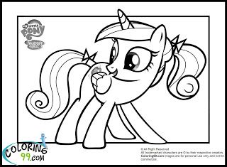 Cute Princess Cadence Coloring Pages