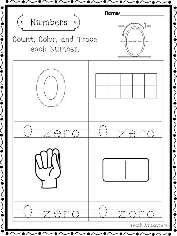Printable Number 0 Worksheets For Kindergarten