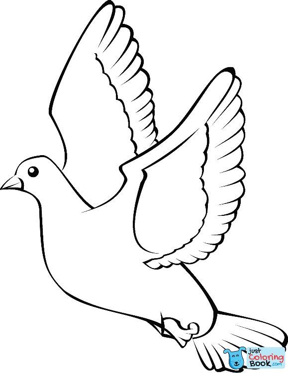 Peace Dove Coloring Page