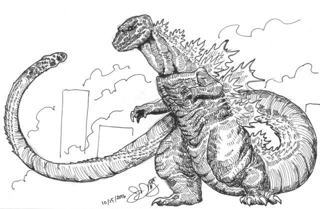 Godzilla Coloring Pages Printable