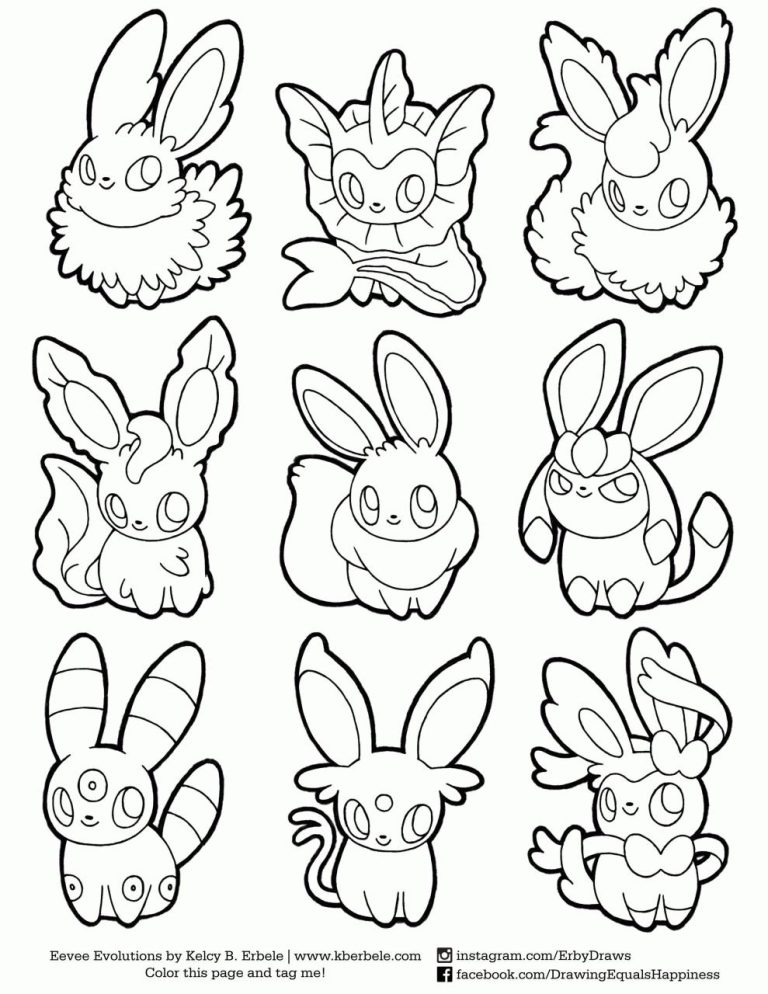 Espeon And Umbreon Coloring Pages